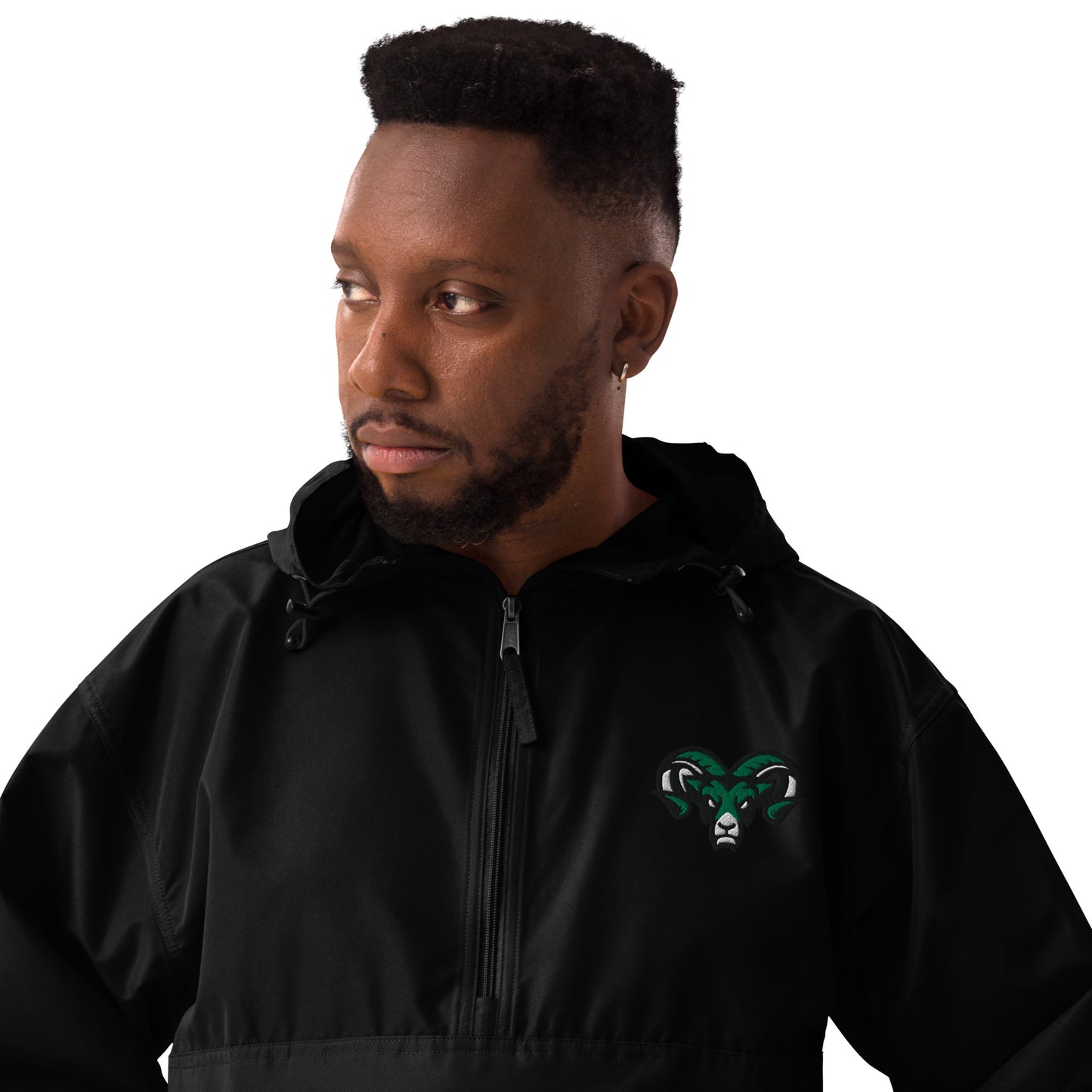 PR Collection - Ram Embroidered Champion Packable Jacket