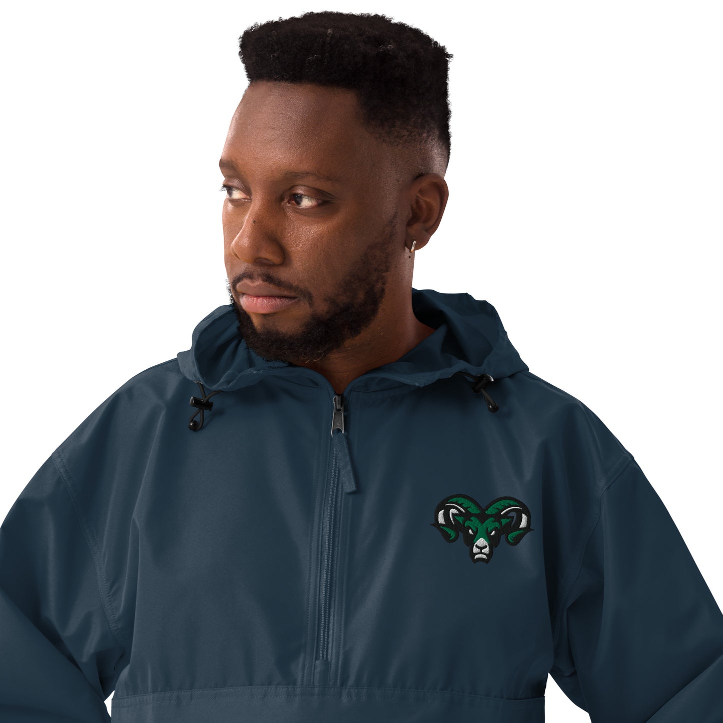 PR Collection - Ram Embroidered Champion Packable Jacket