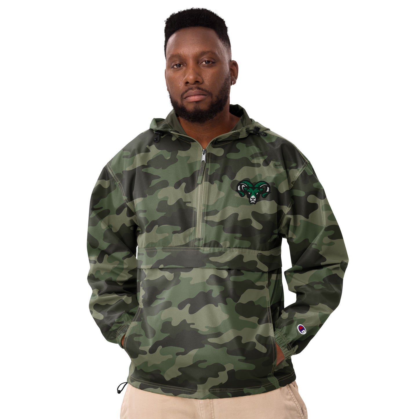 PR Collection - Ram Embroidered Champion Packable Jacket