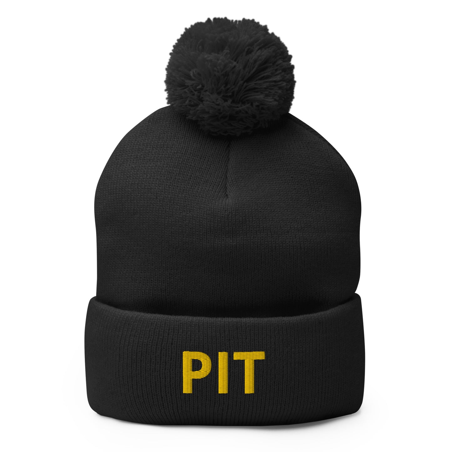 PIT Collection Pom-Pom Toque Gold Embroidery * 7 color variations *