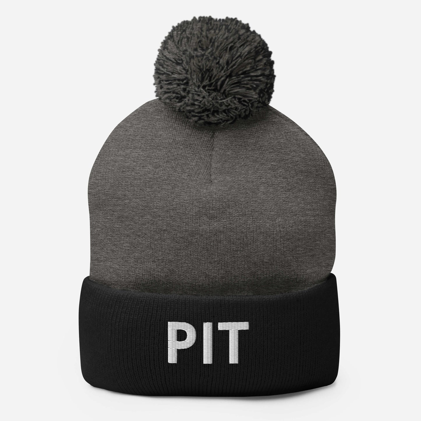 PIT Collection Pom-Pom Toque White Embroidery * 7 color variations *