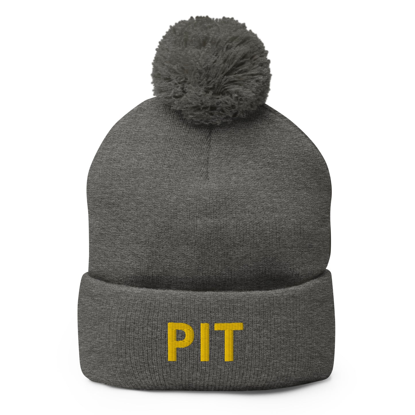 PIT Collection Pom-Pom Toque Gold Embroidery * 7 color variations *