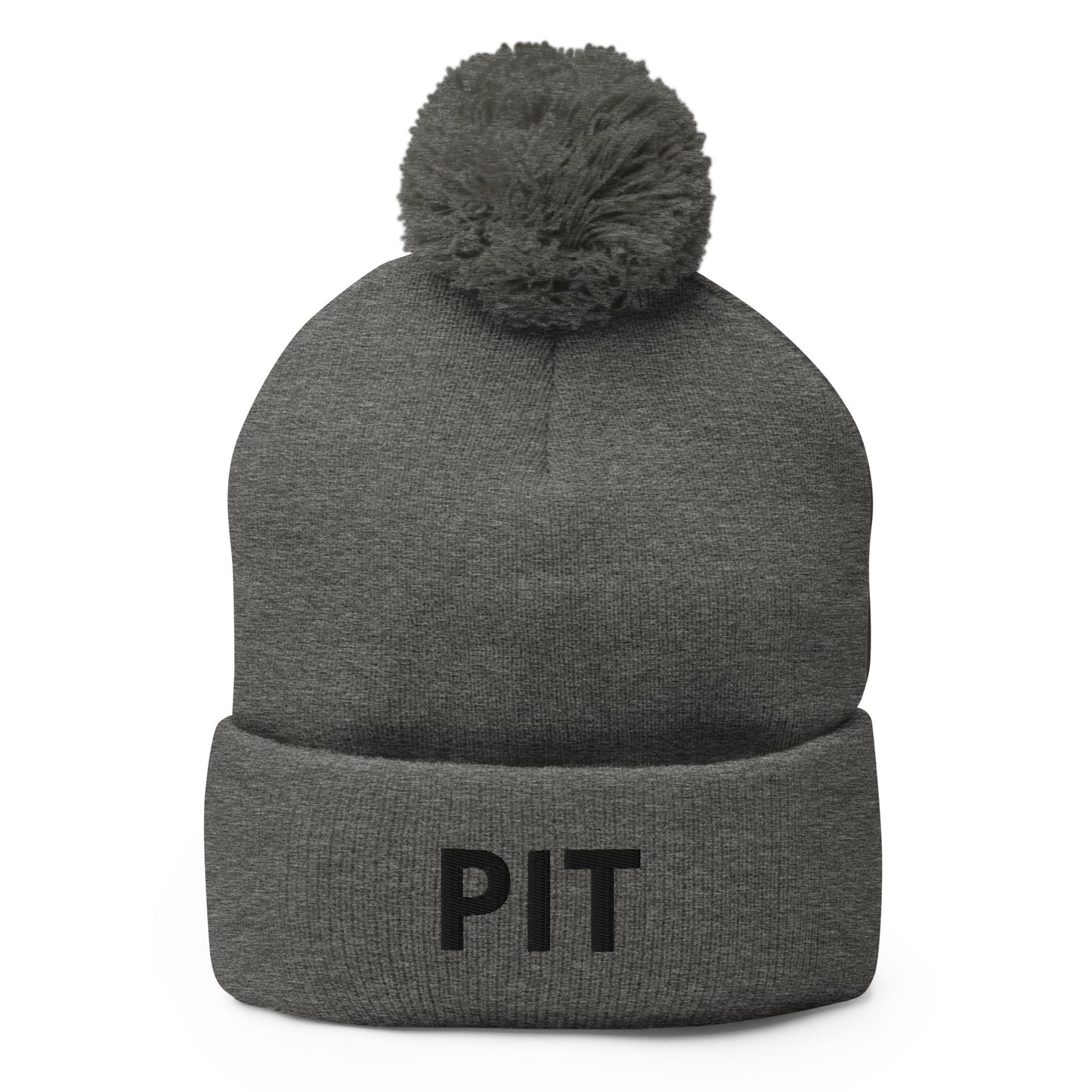 PIT Collection Pom-Pom Toque Black Embroidery * 7 color variations *