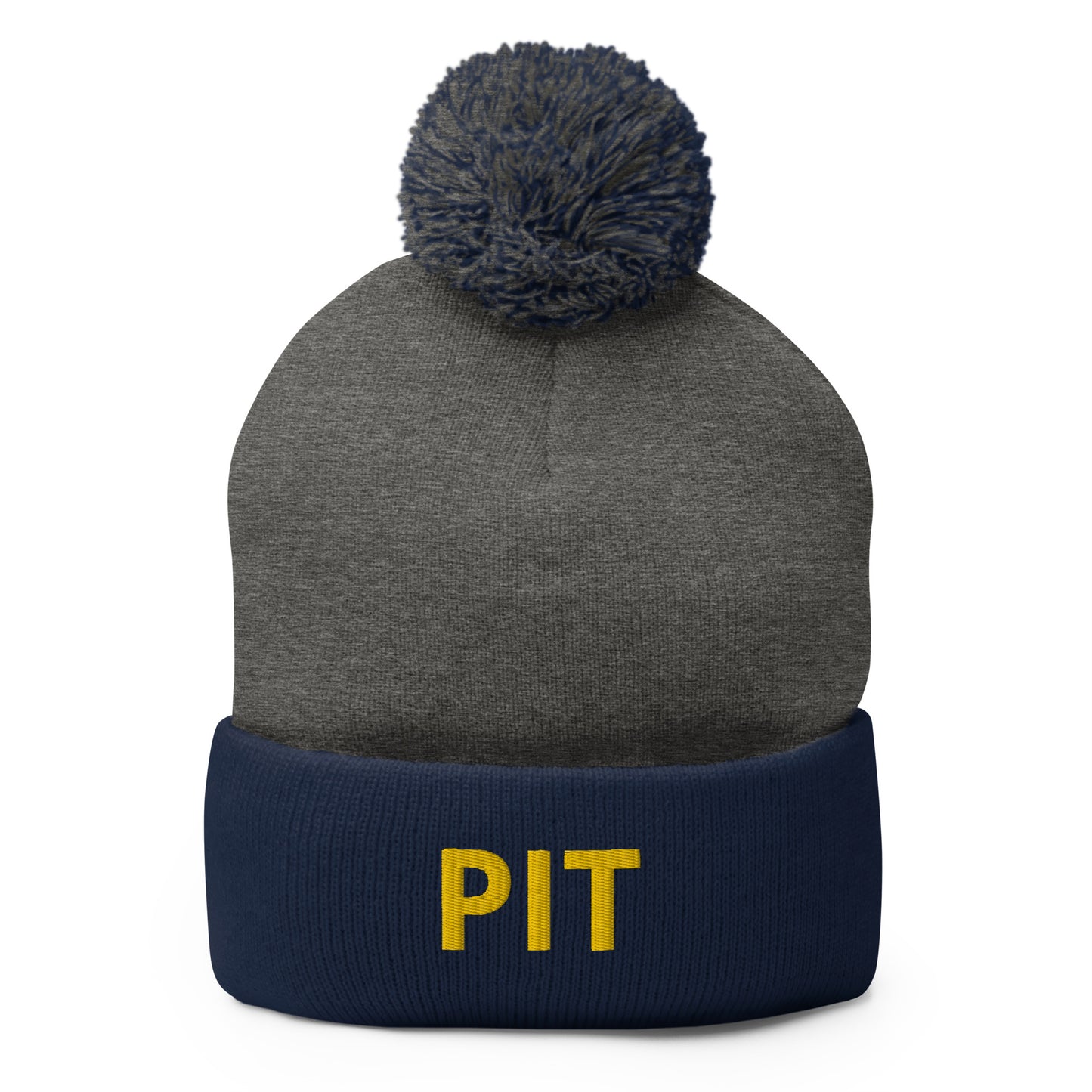 PIT Collection Pom-Pom Toque Gold Embroidery * 7 color variations *