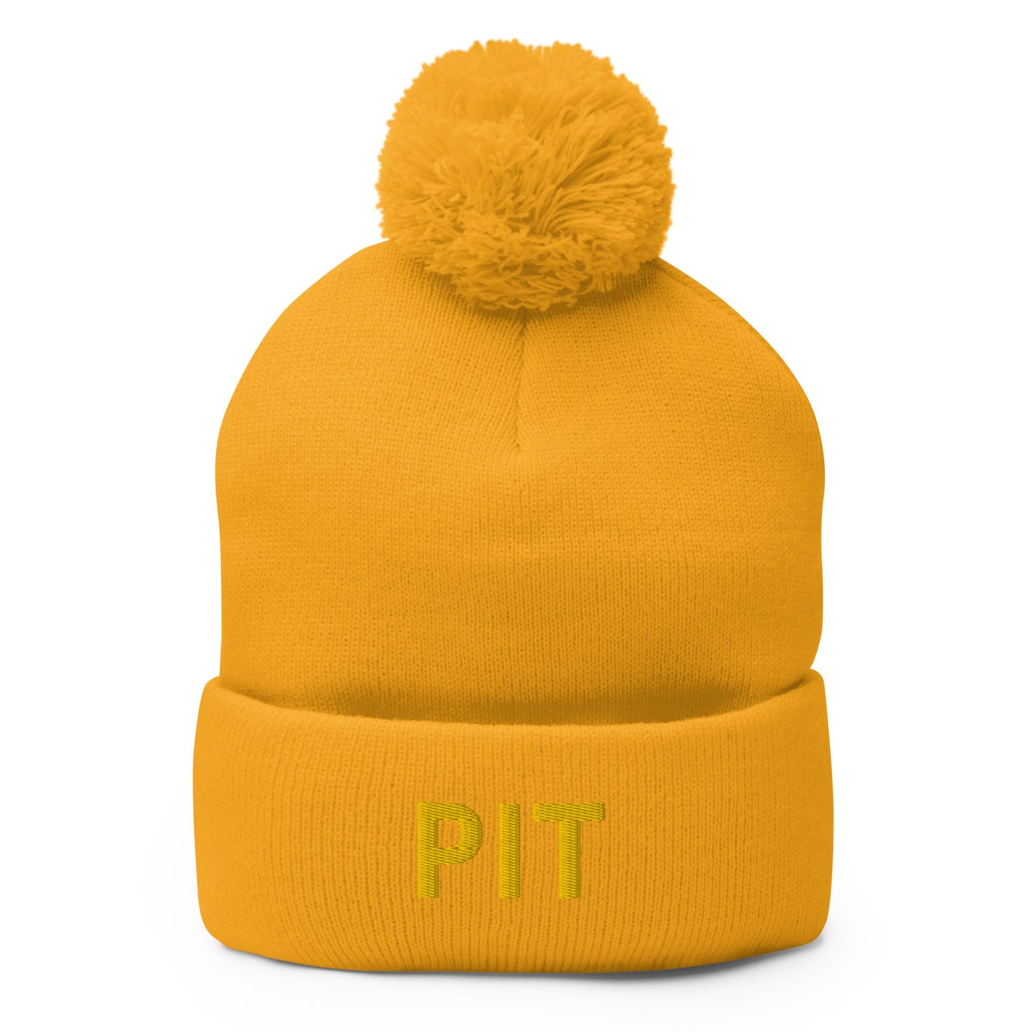 PIT Collection Pom-Pom Toque Gold Embroidery * 7 color variations *