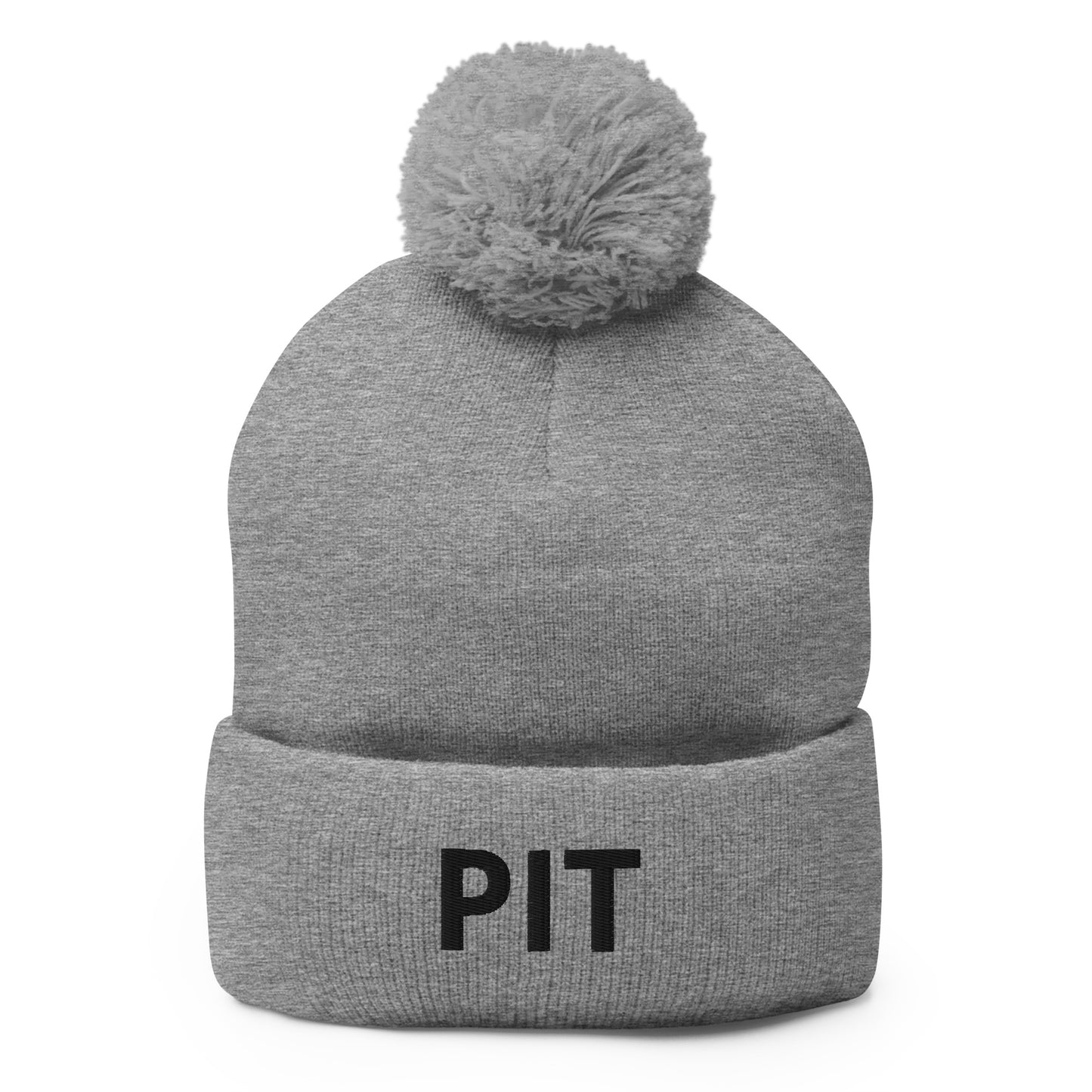 PIT Collection Pom-Pom Toque Black Embroidery * 7 color variations *