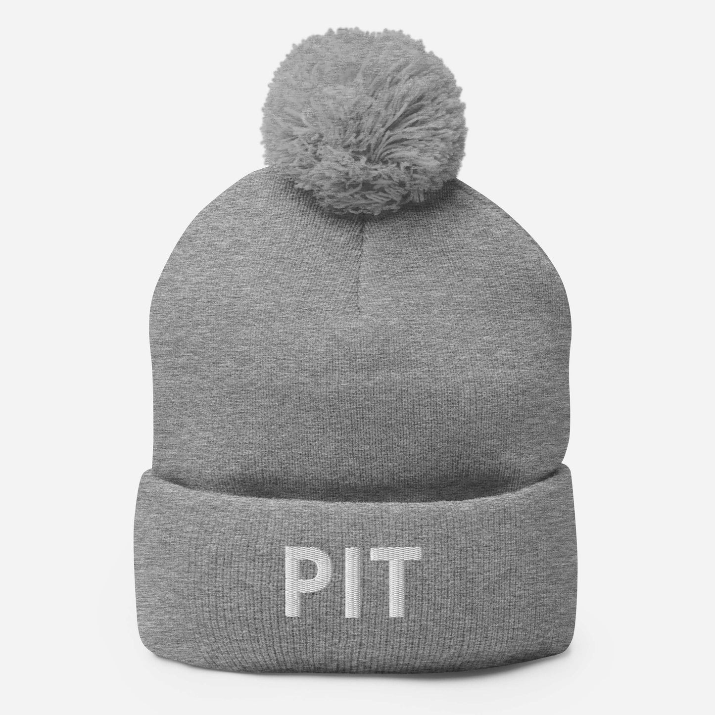 PIT Collection Pom-Pom Toque White Embroidery * 7 color variations *