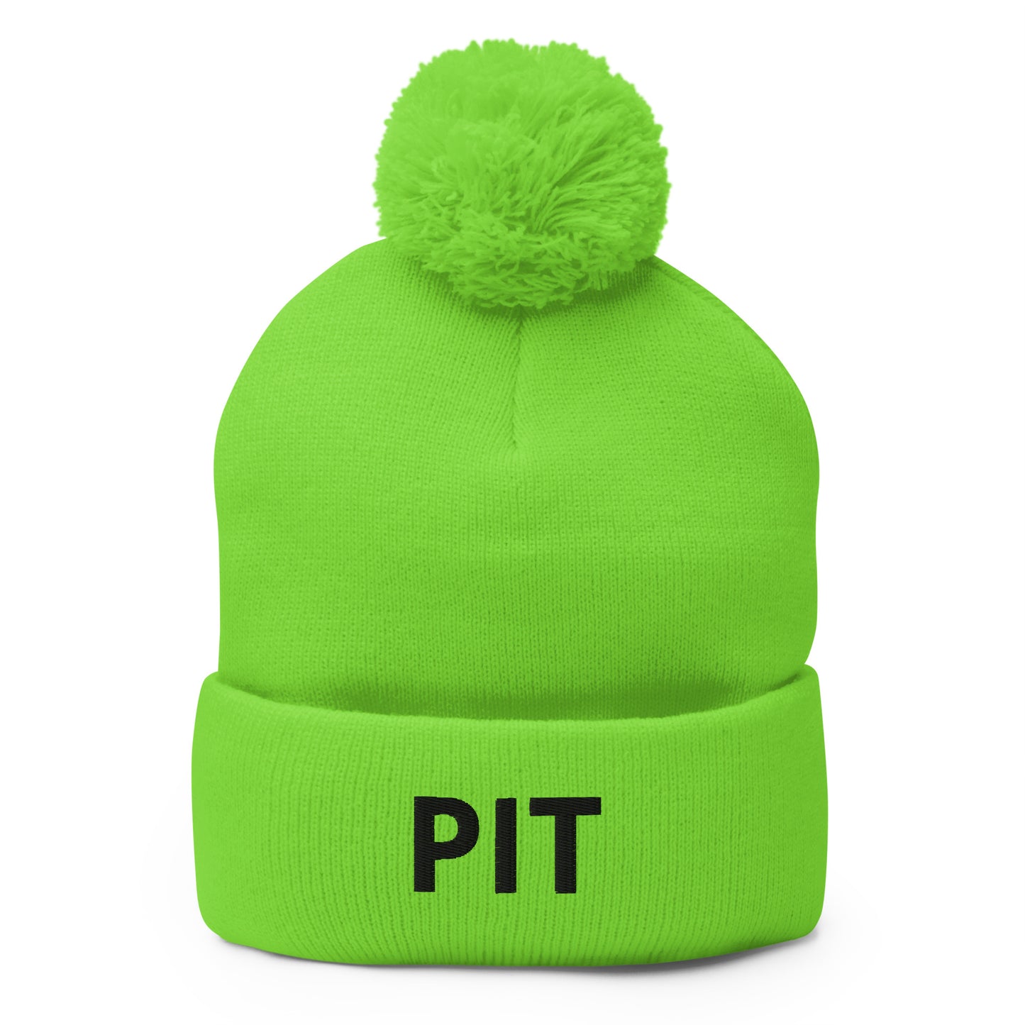 PIT Collection Pom-Pom Toque Black Embroidery * 7 color variations *