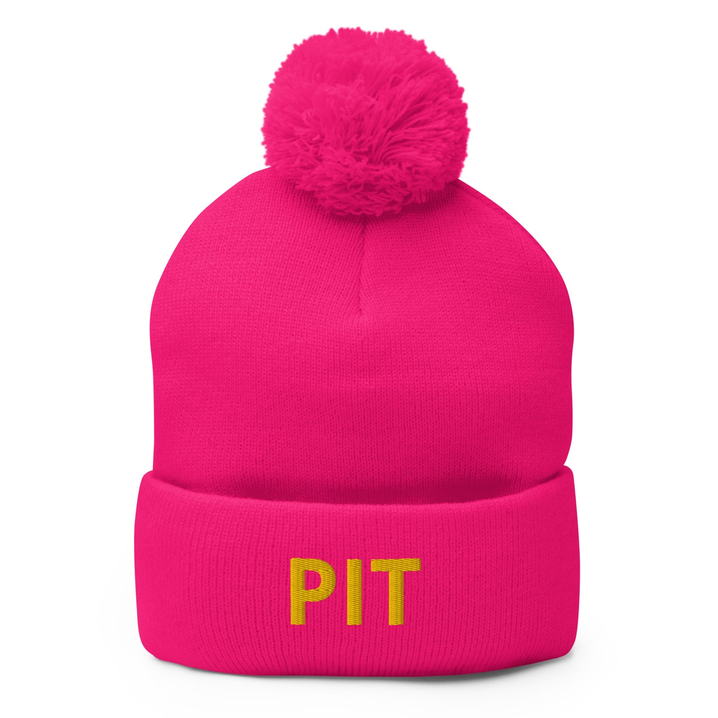 PIT Collection Pom-Pom Toque Gold Embroidery * 7 color variations *