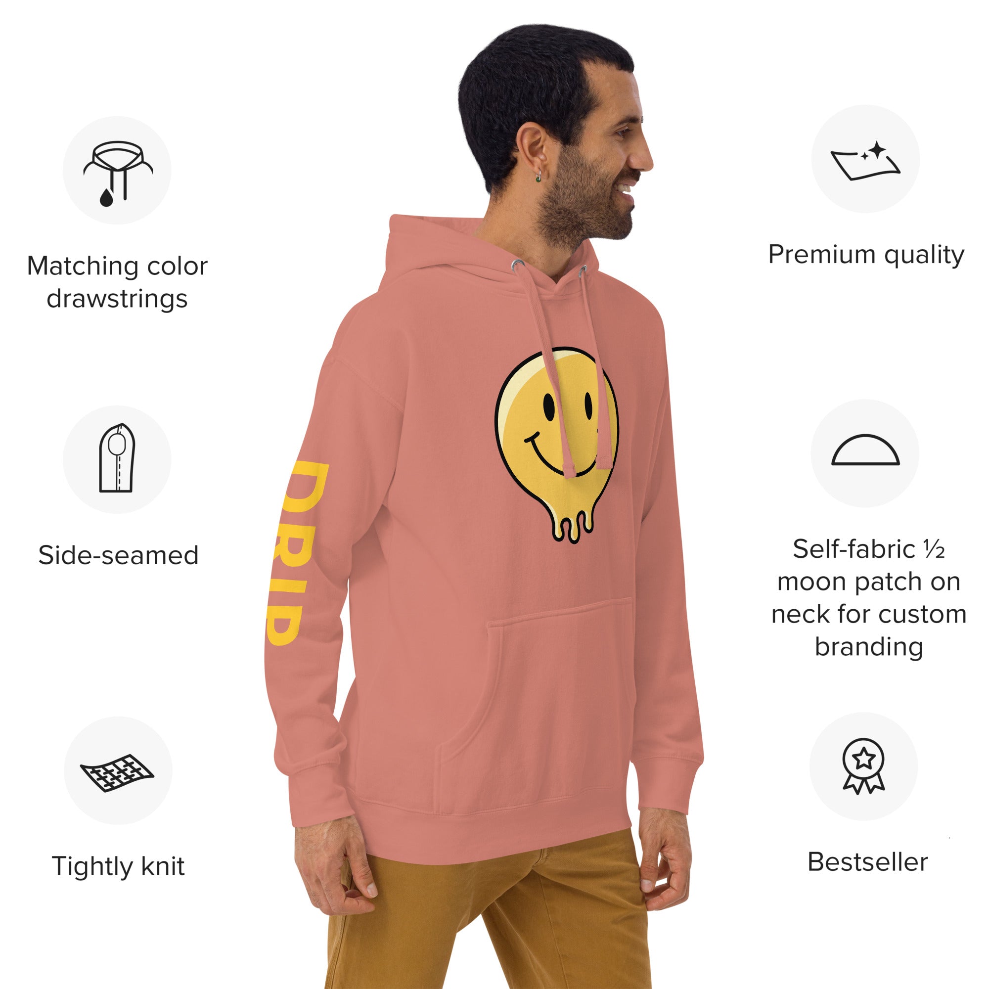 Drip best sale face hoodie