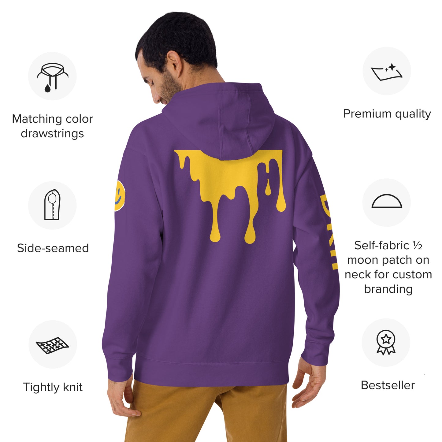 Purple and Yellow - Hoodie