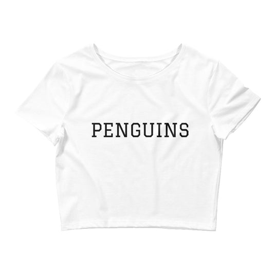 PENGUINS Collegiate Collection Crop Tee * 3 color variations *