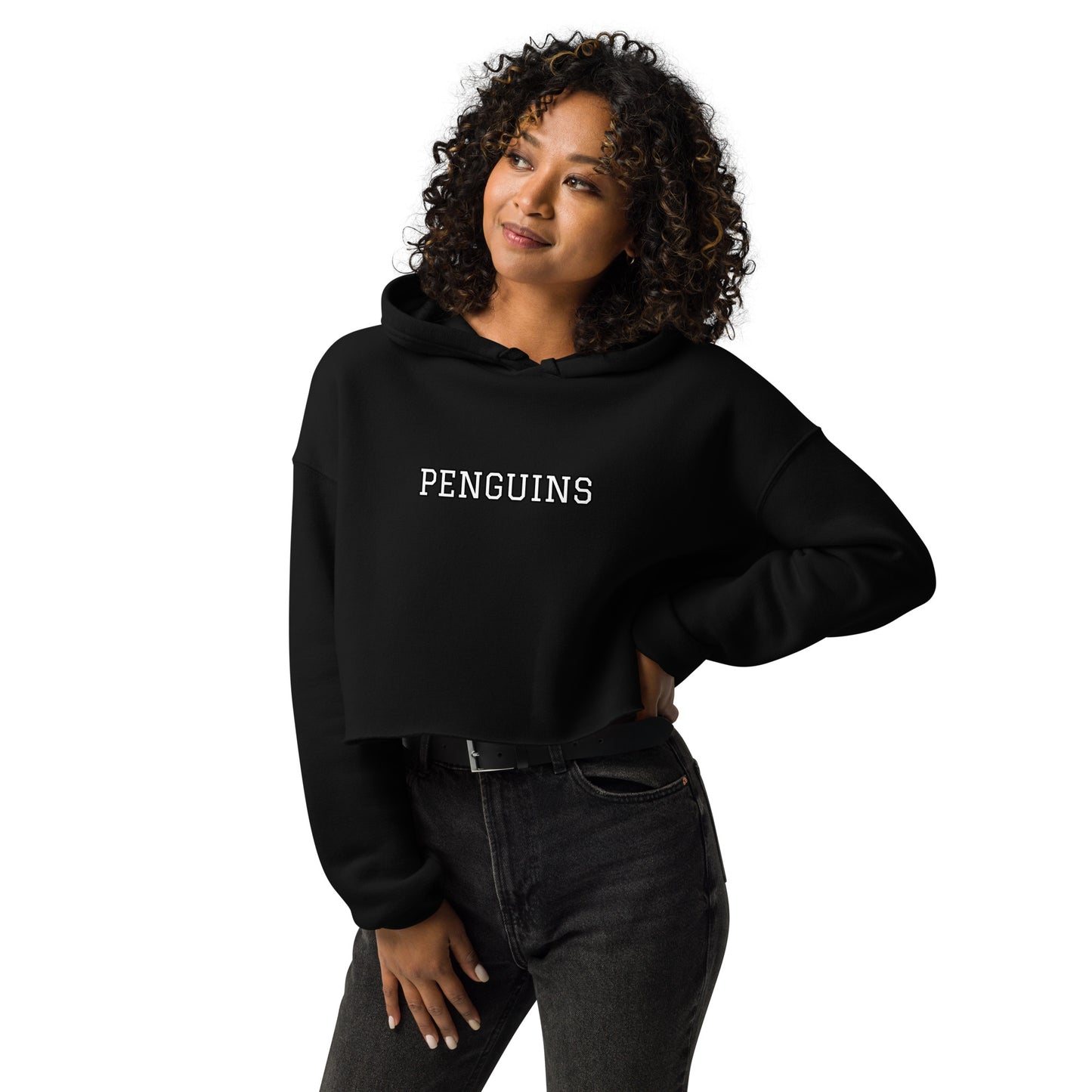 PENGUINS Collegiate Collection Crop Hoodie