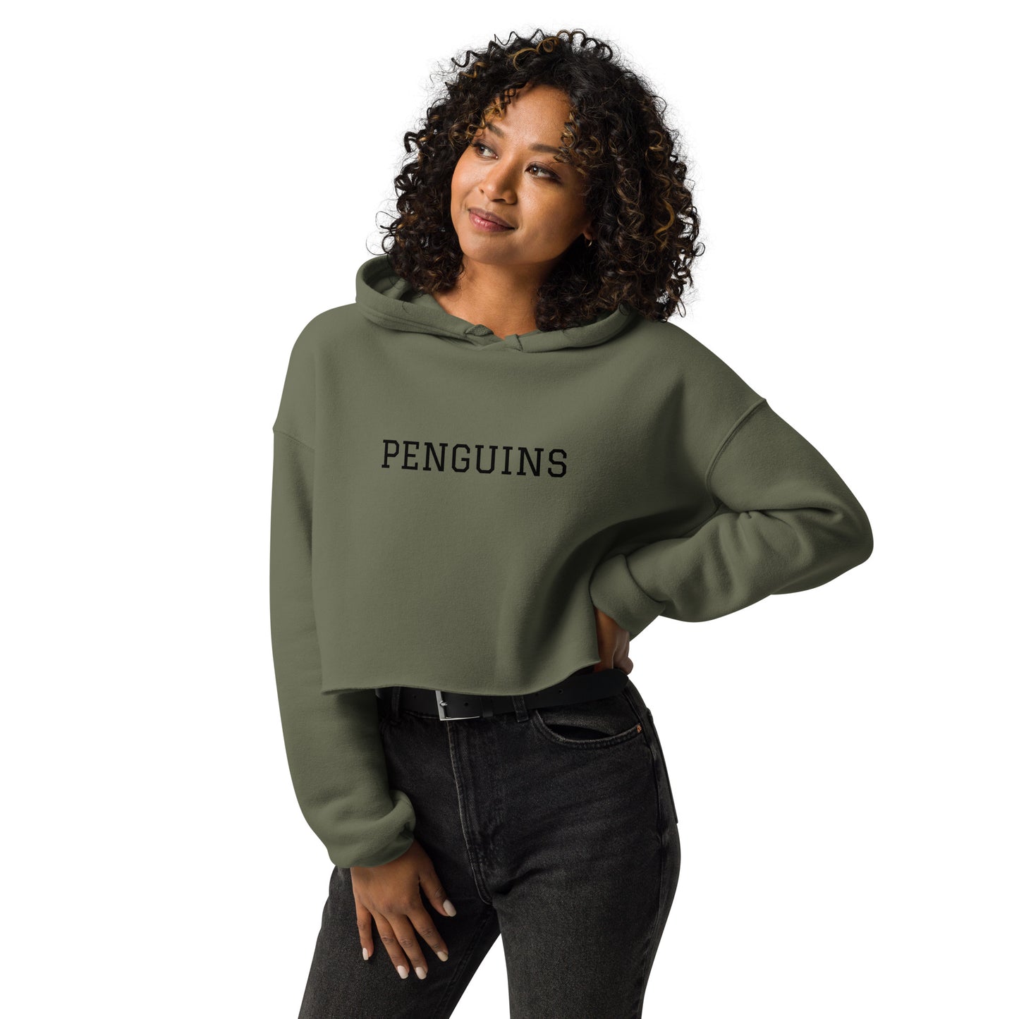 PENGUINS Collegiate Collection Crop Hoodie