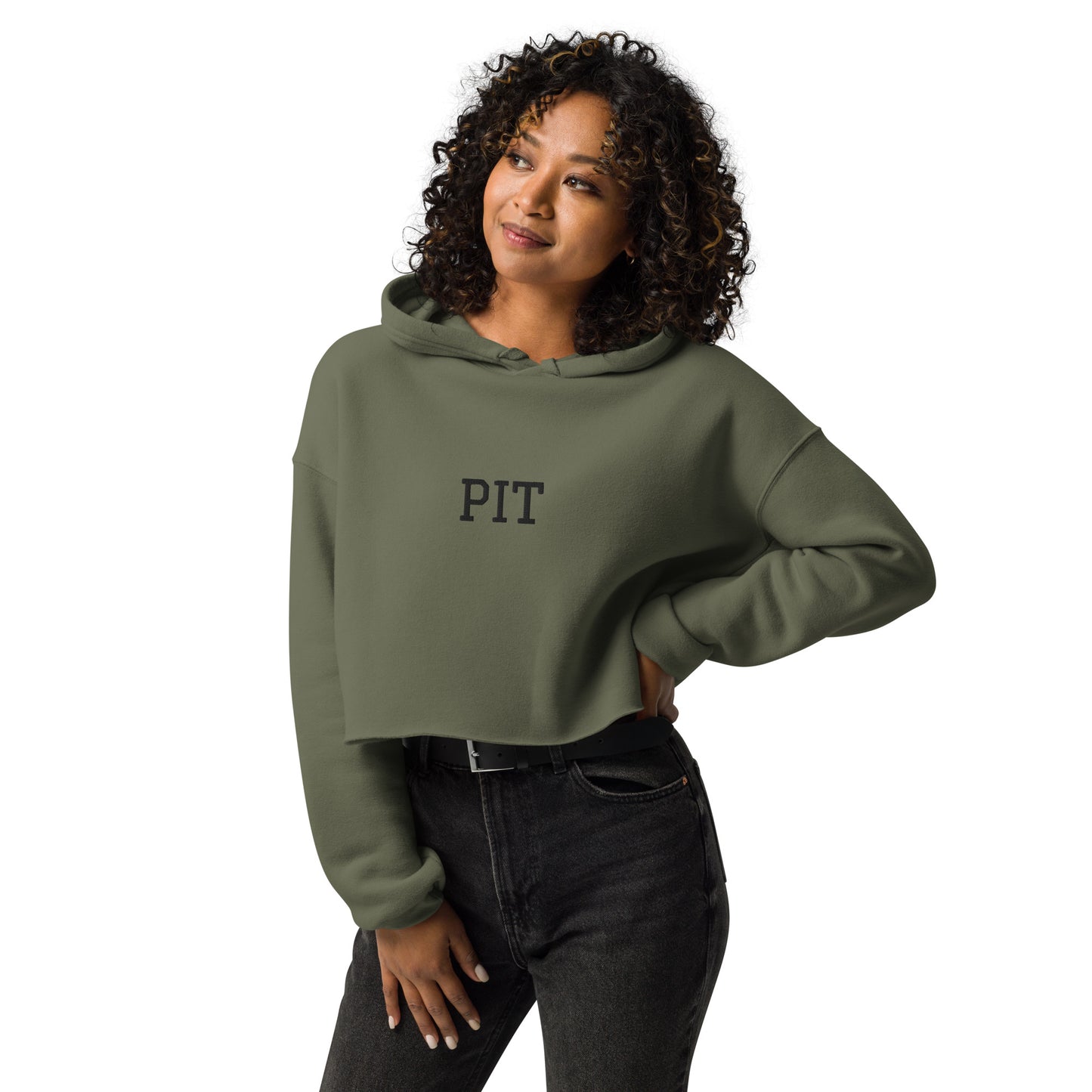 PIT Collegiate Collection Crop Hoodie