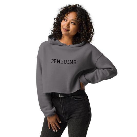 PENGUINS Collegiate Collection Crop Hoodie