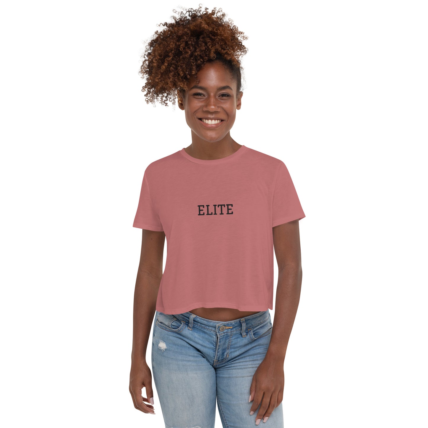 ELITE Collegiate Collection Crop Tee