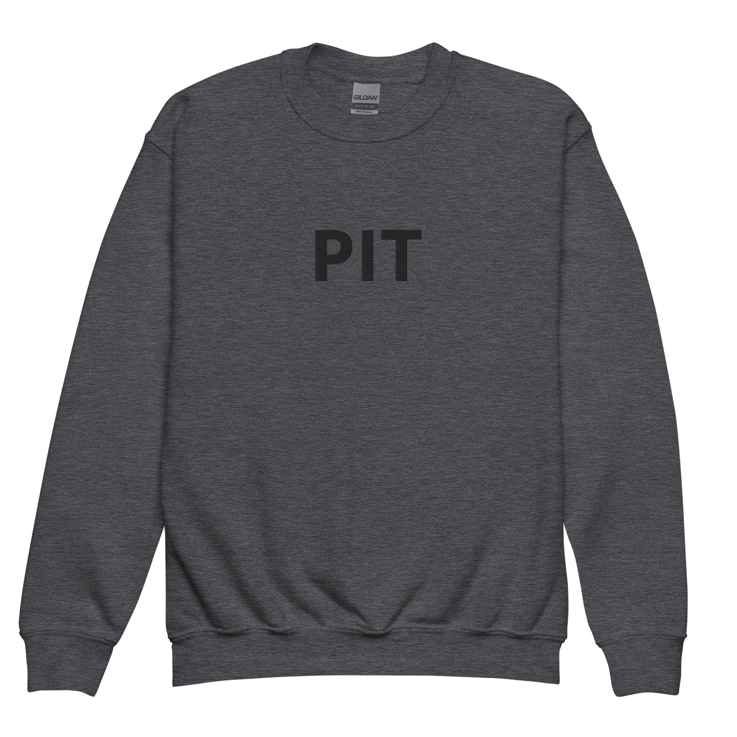 PIT Collection - Black Embroidery Youth Crewneck * 3 color variations *