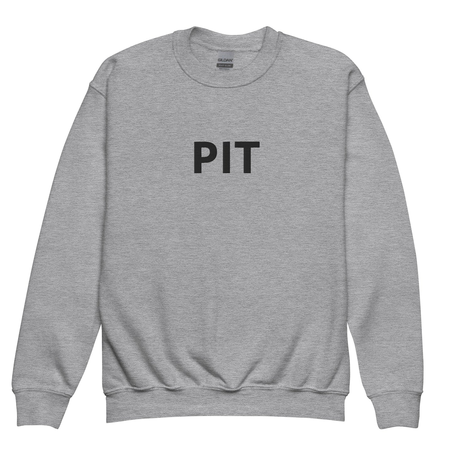 PIT Collection - Black Embroidery Youth Crewneck * 3 color variations *