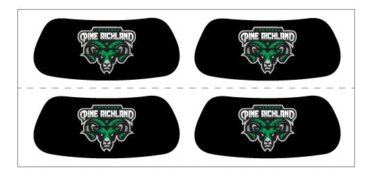 PINE-RICHLAND RAMS CUSTOM EYEBLACK - RAM LAX STY